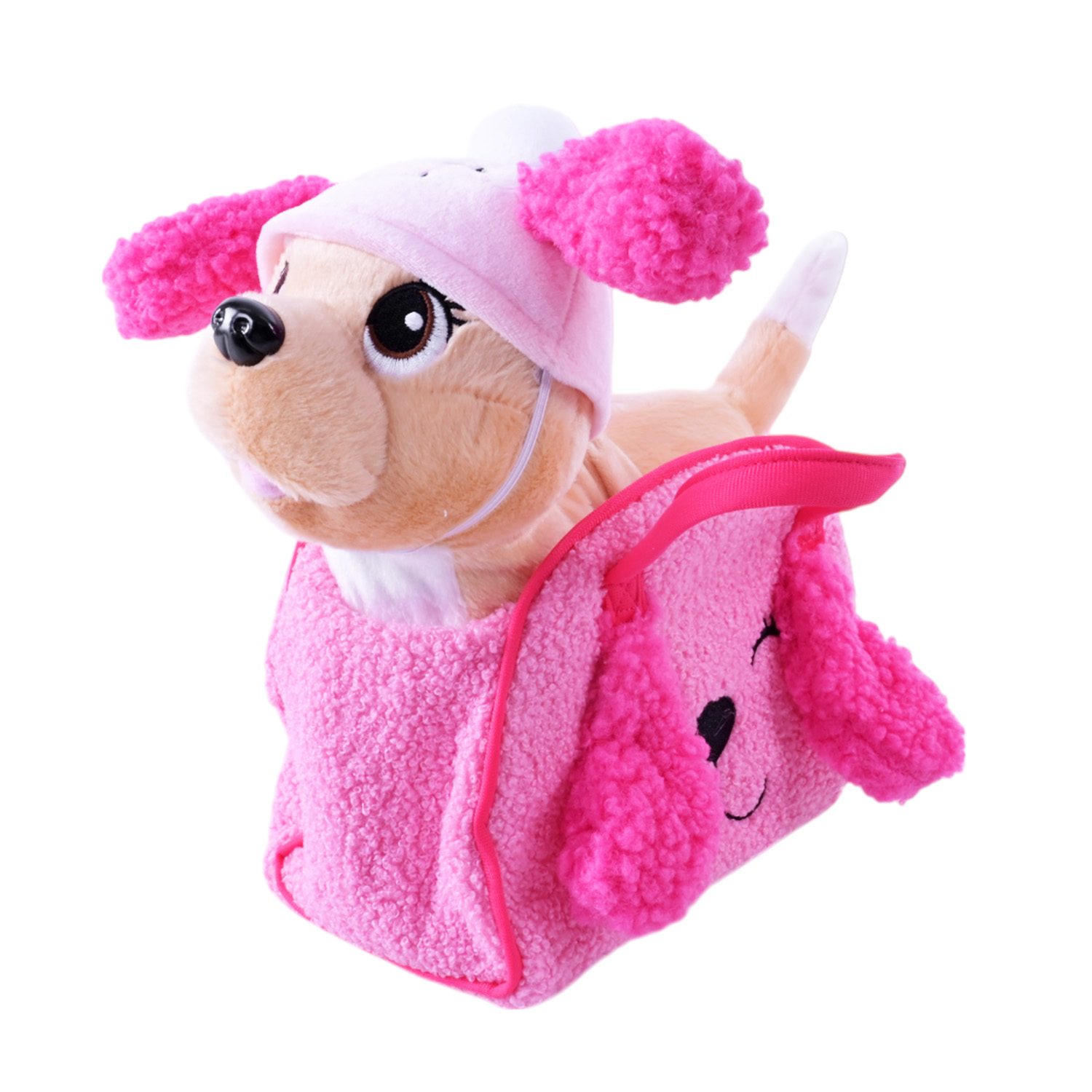 М'яка інтерактивна арт. C2201 (40шт/2) музична собачка на повідку 29х12х28 см, 3 види,сумка 20х12х27 см