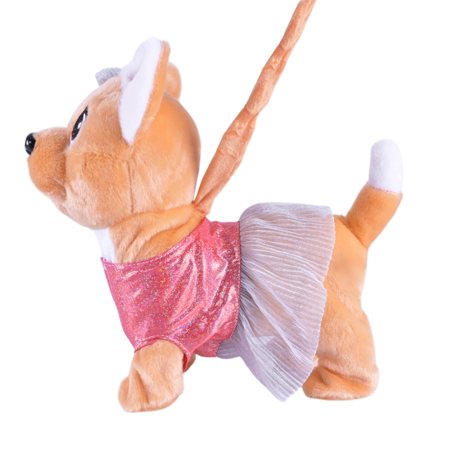 М'яка інтерактивна арт. C2201 (40шт/2) музична собачка на повідку 29х12х28 см, 3 види,сумка 20х12х27 см