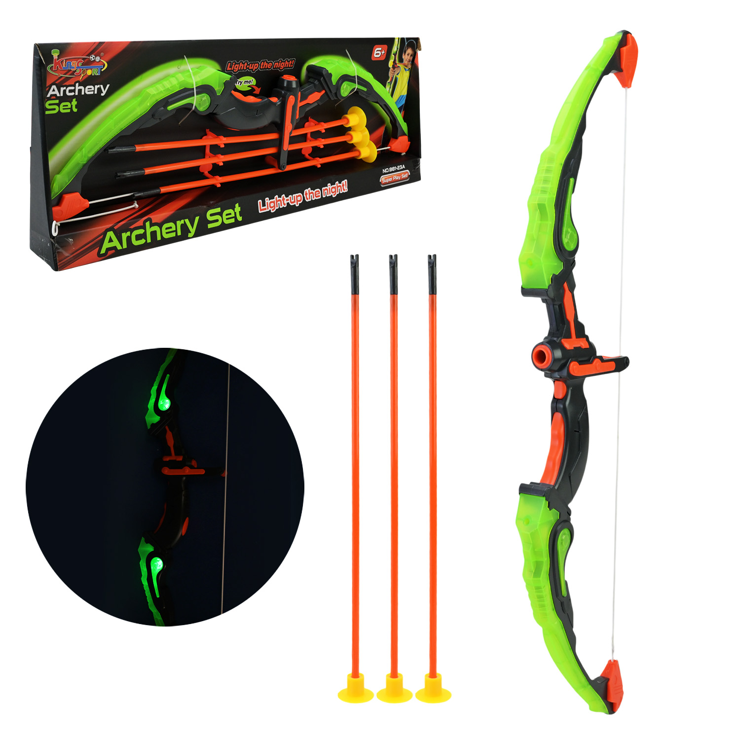 Лук і стріли 881-23A (24шт) в об'явл.коробці 63*5*21 см