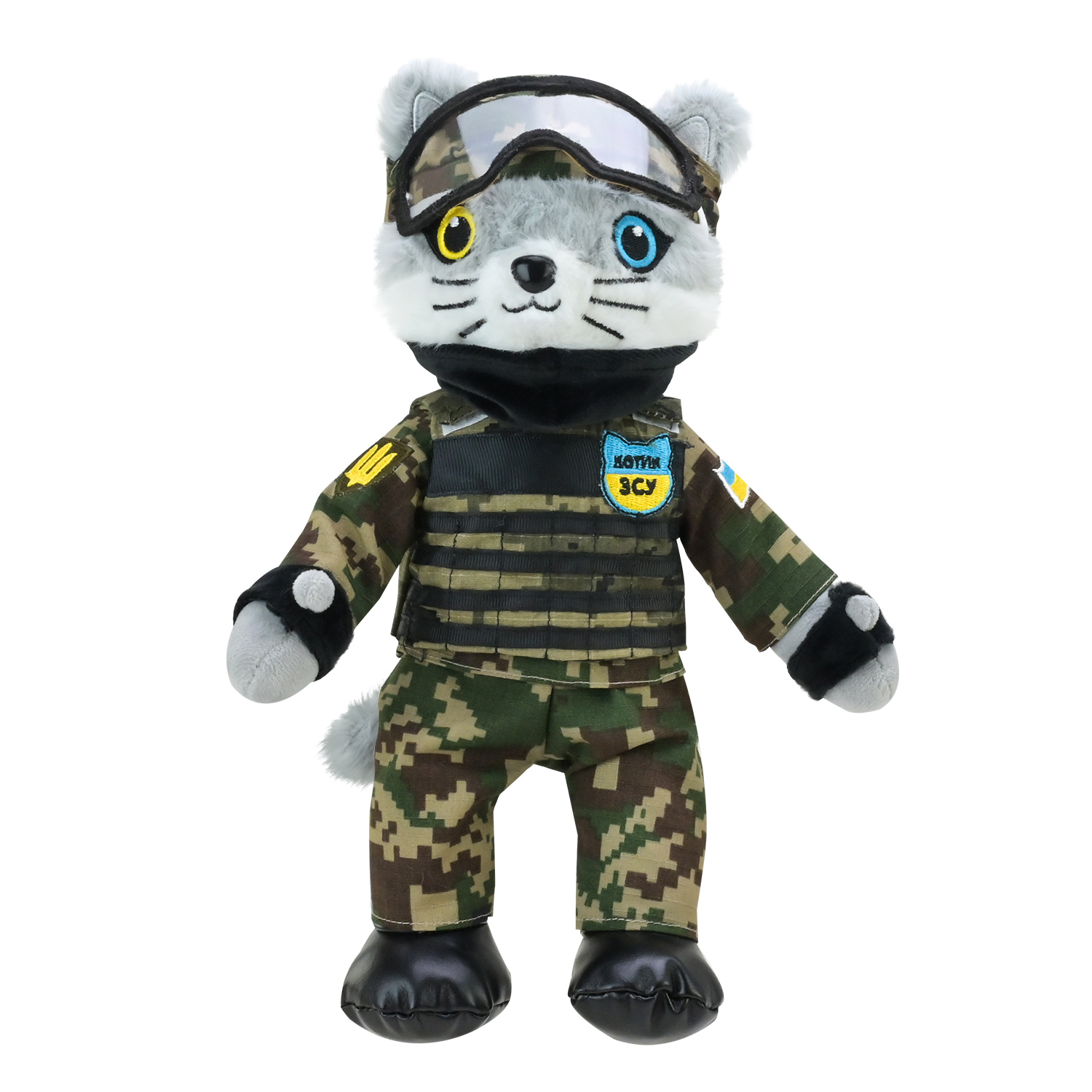 М'яка іграшка котик ЗСУ арт. PL8241ua (50шт) 33см