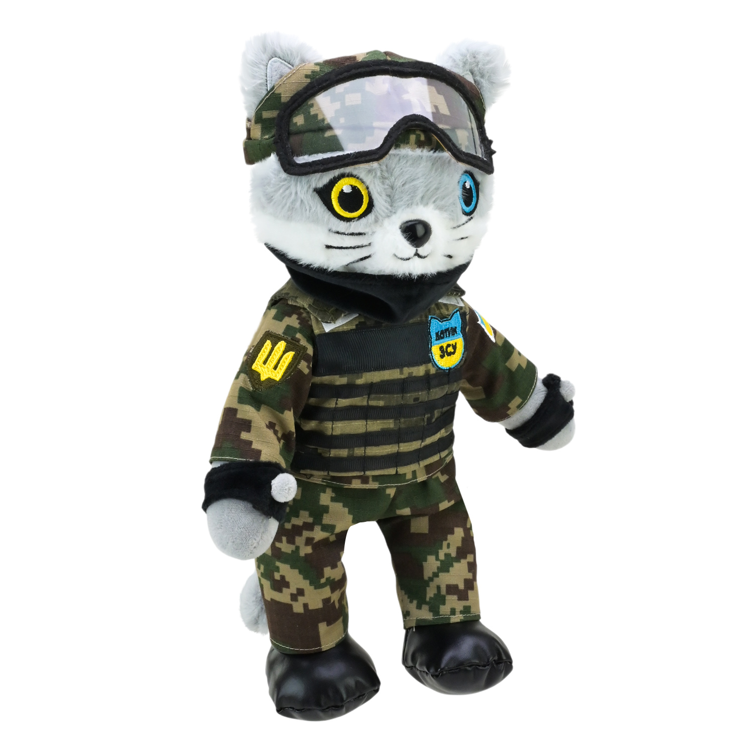 М'яка іграшка котик ЗСУ арт. PL8241ua (50шт) 33см