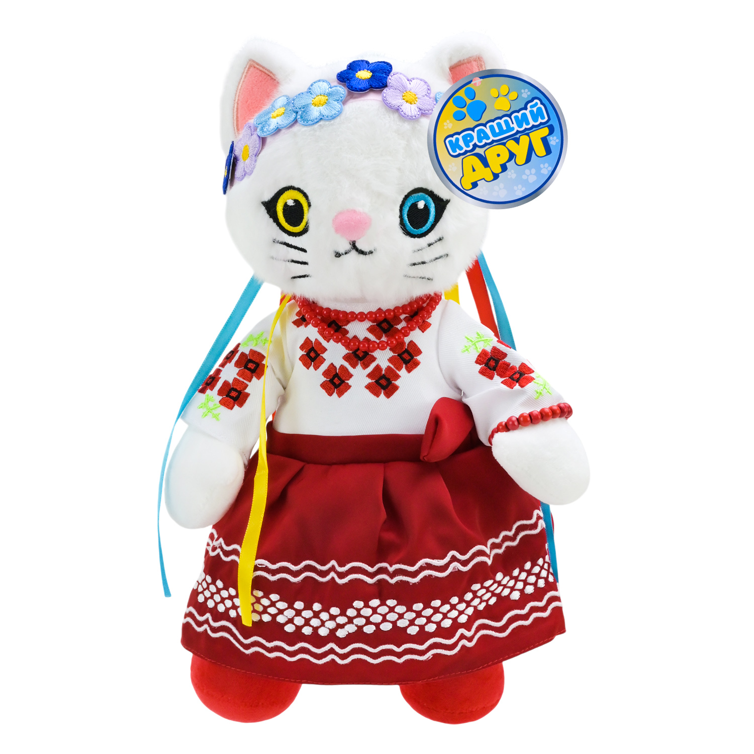 Мягкая игрушка кошка украиночка PL8242ua (50шт) 31см