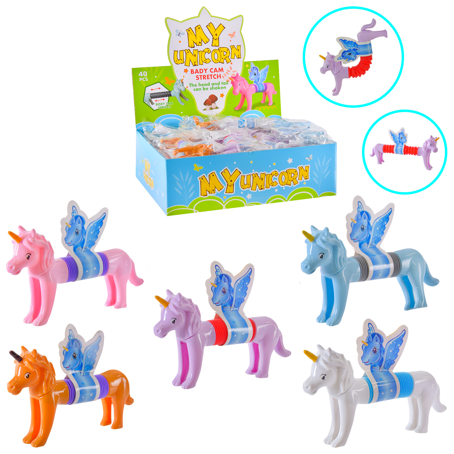 Антистрес арт. K16710 (960шт/2) єдиноріг 11*8 см у дисплей боксі 40 шт/ціна за шт/