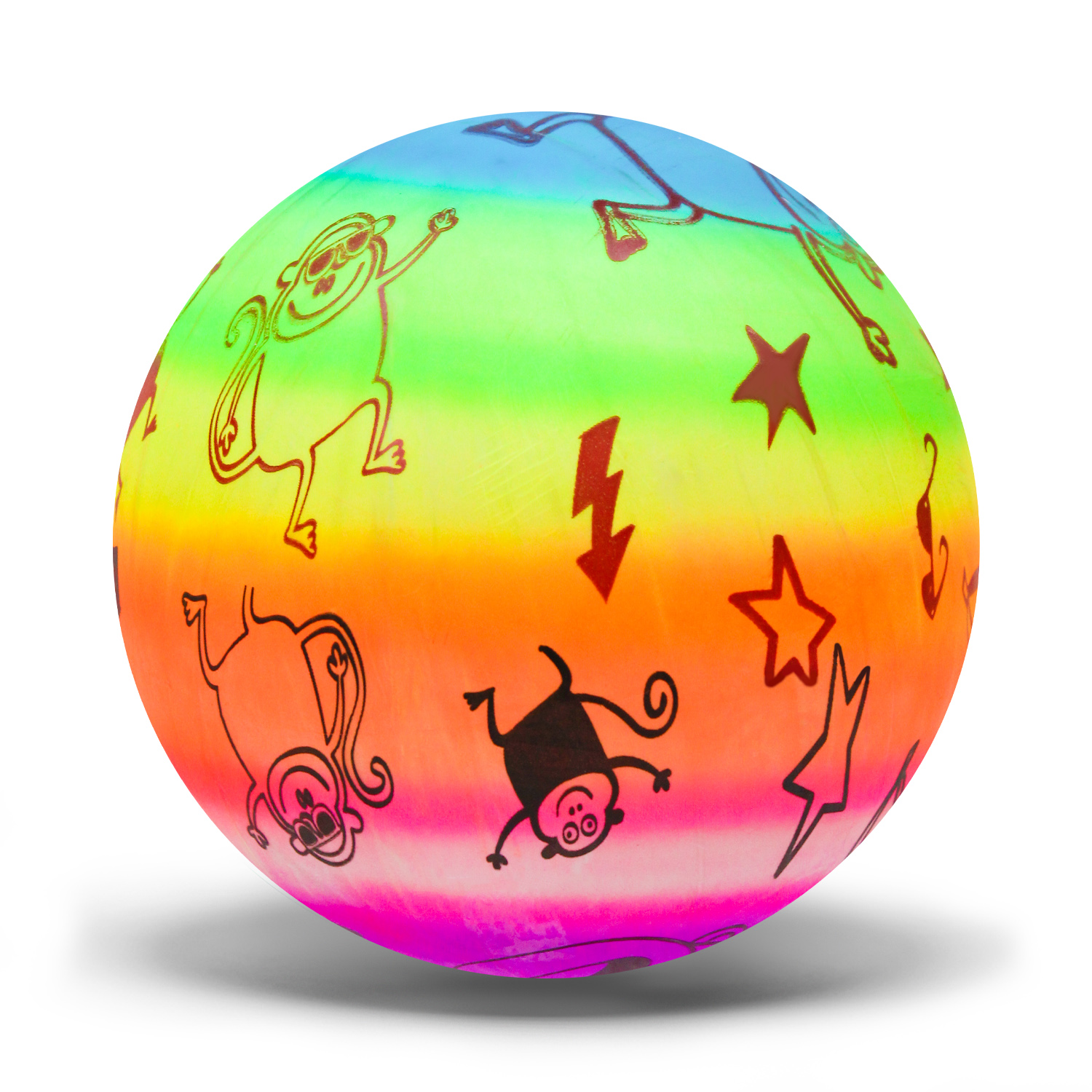 М'яч гумовий арт. RB24159 (500шт) 9", 60 грам, 4 кольори