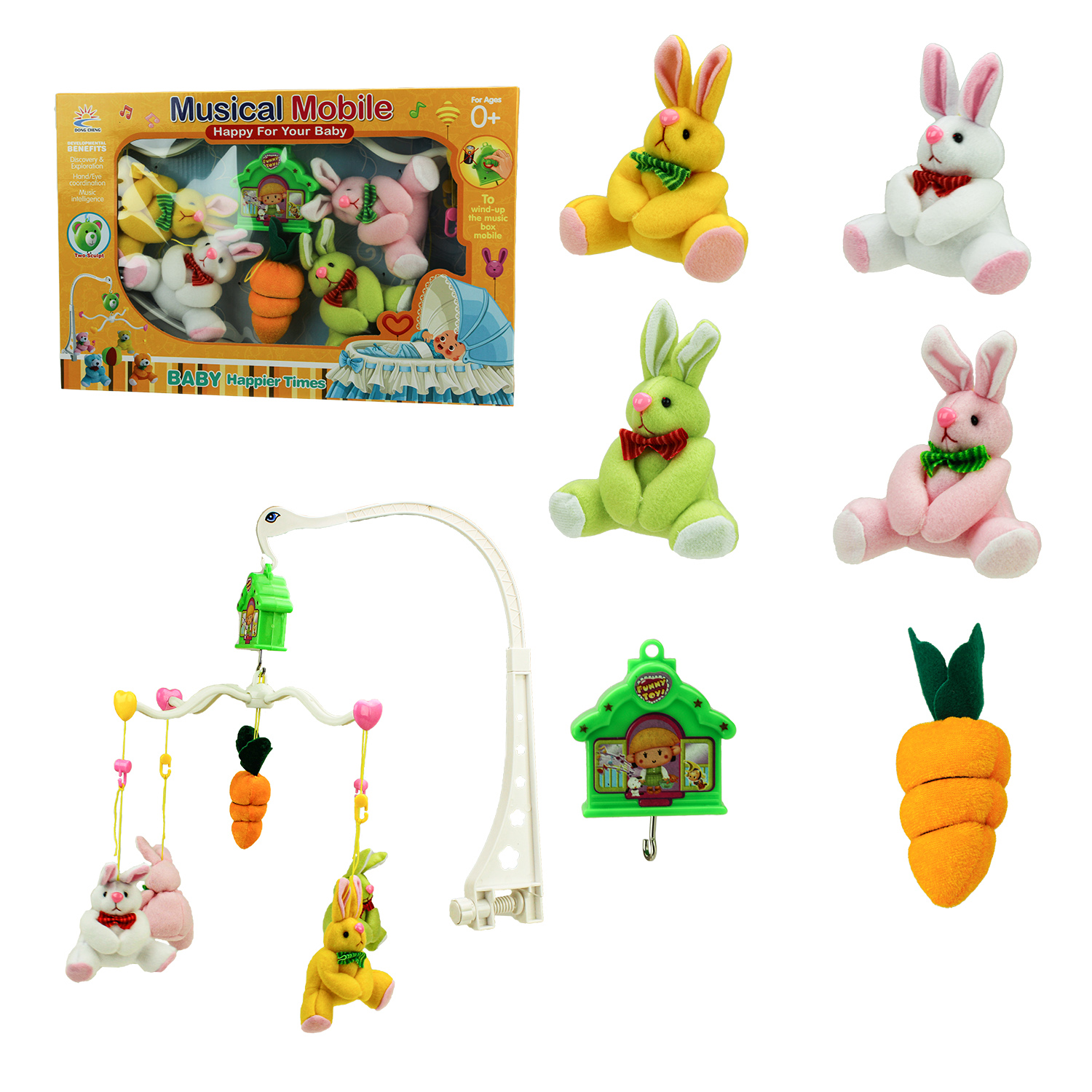 Мобіль арт. DC015-1 (48шт / 2) м'як.іграшки, короб. 40 * 26,5 * 5,3см