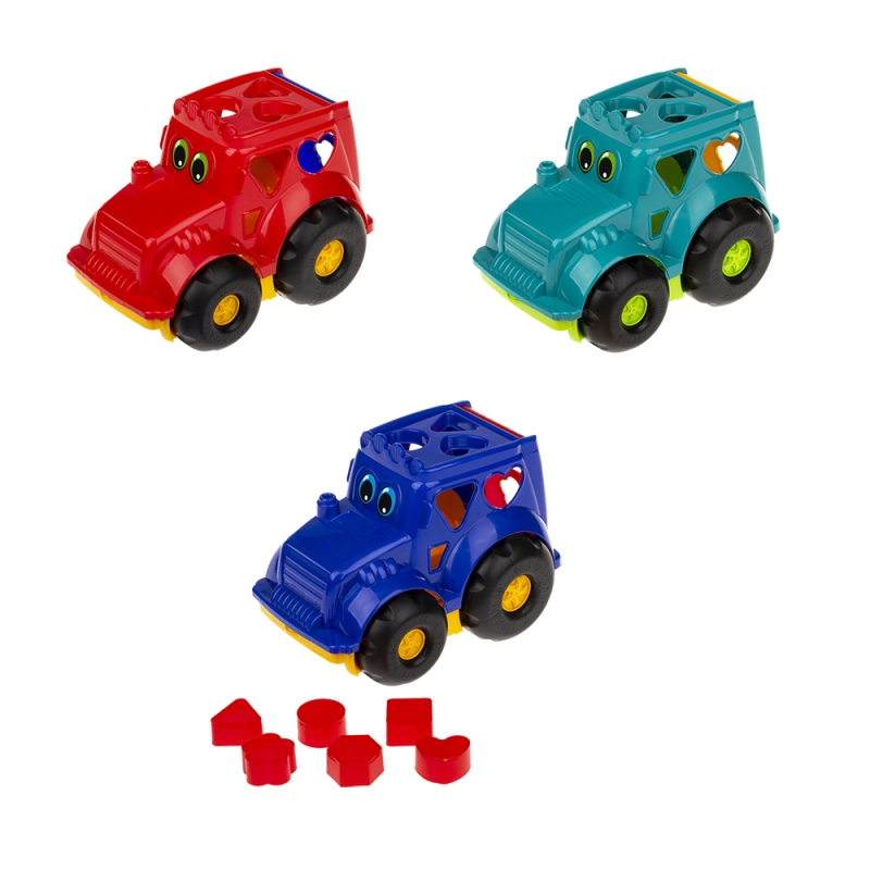 Сортер-трактор "Коник" №1 арт. 0329 трактор із вкладишами 235*155*175мм