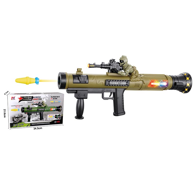 Гранатомет  5509 (36шт/2) батар., світло короб. 34,5*5,1*21,6см