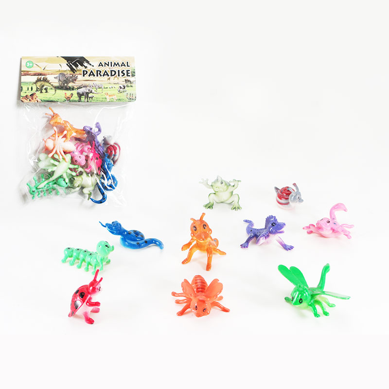 Тварини арт. 303-62 (360шт/2) мультяшні комахи, 10 шт. пакет 14*3*16см