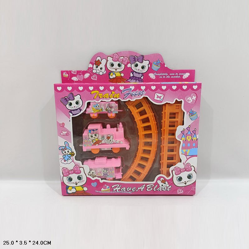 Залізна дорога арт.  808-41R (144шт/2) батар  короб. 25*3,5*24см