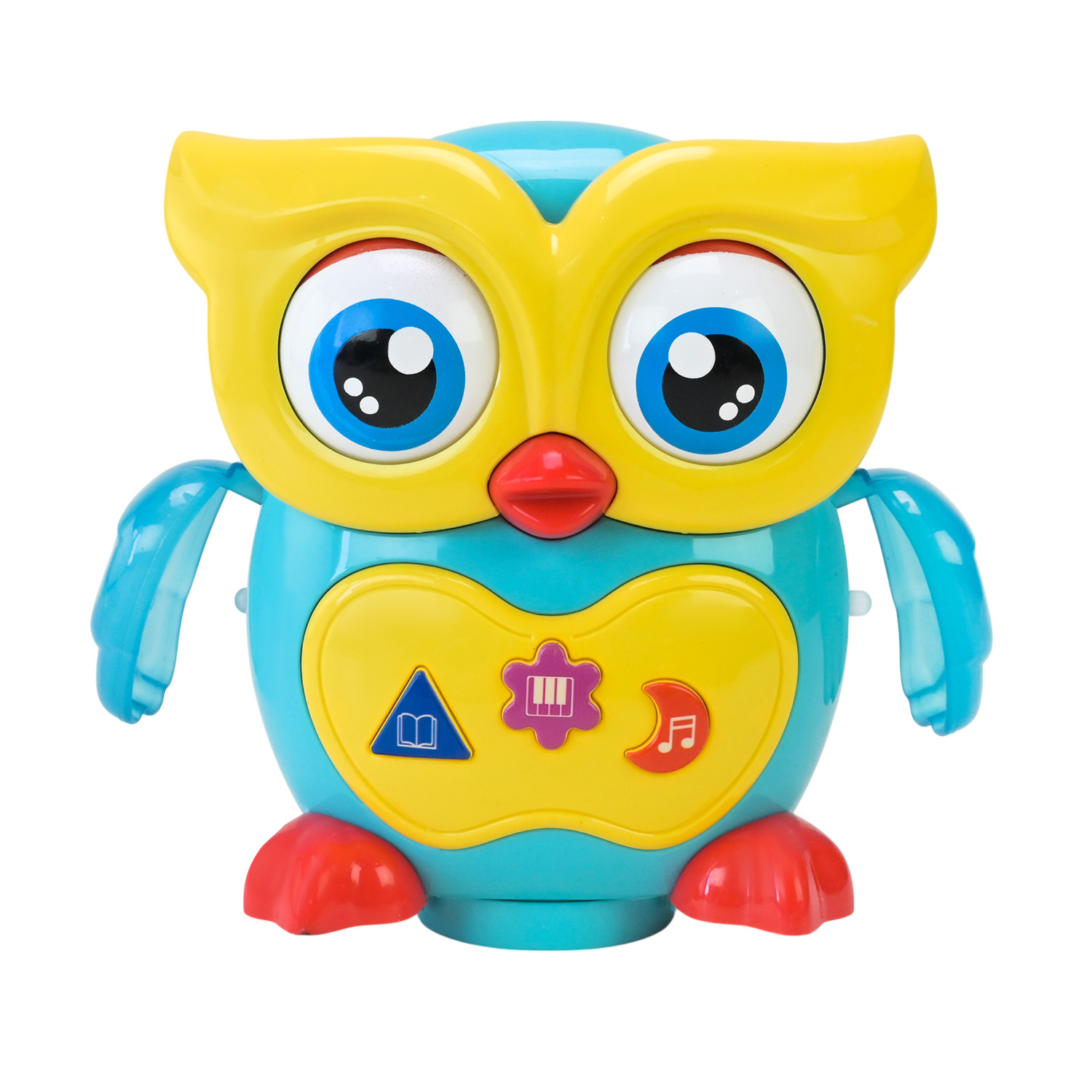 Сова муз.арт. PL-724-55 (48шт/2) "Грайся та навчайся"світ., батар., у короб 14.5*12.5*17.5 см