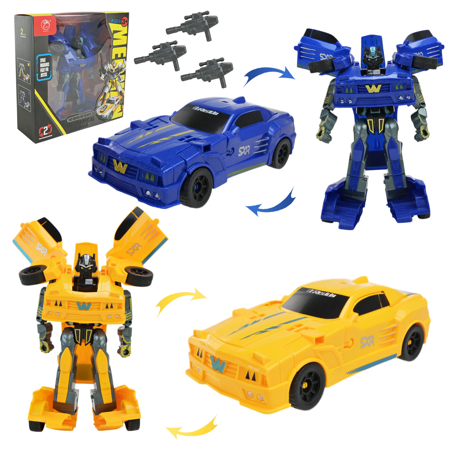 Робот арт. 908-6B (72шт/2) 2кольори, короб. 16*16*8см