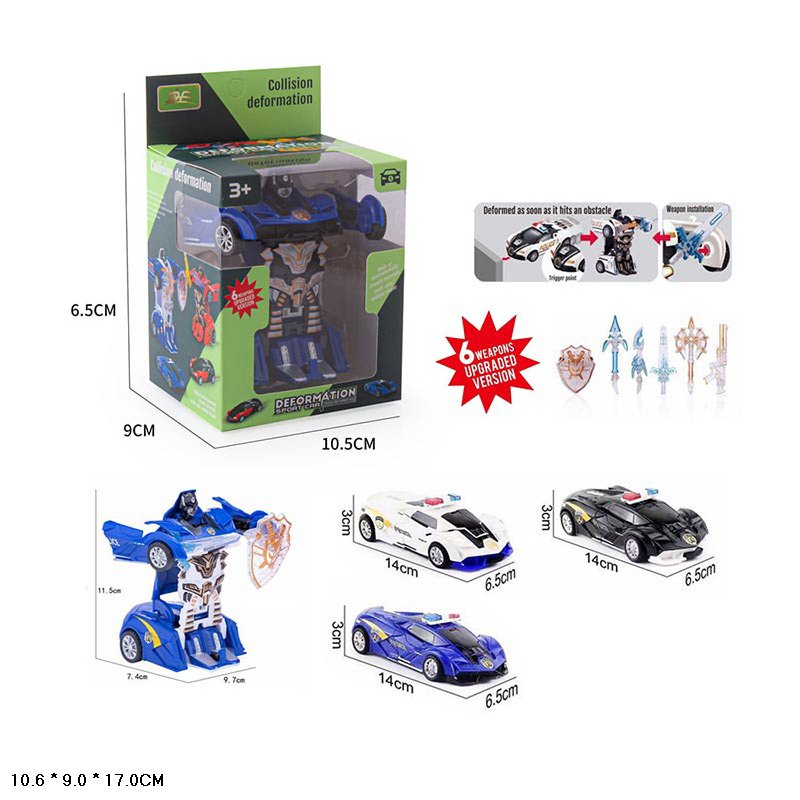 Робот   арт. B1528-8B (192шт/2) 3види, інерц. машина короб. 10,6*9*17см