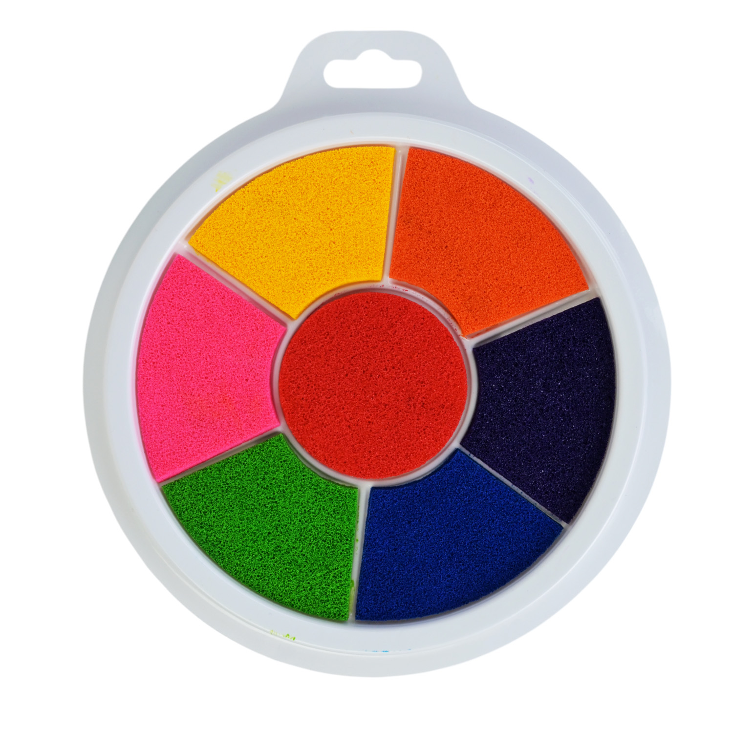 Набір для творчого малювання арт.CE150418 (200шт) пальчикові фарби 6 кольорів, діаметр 18см