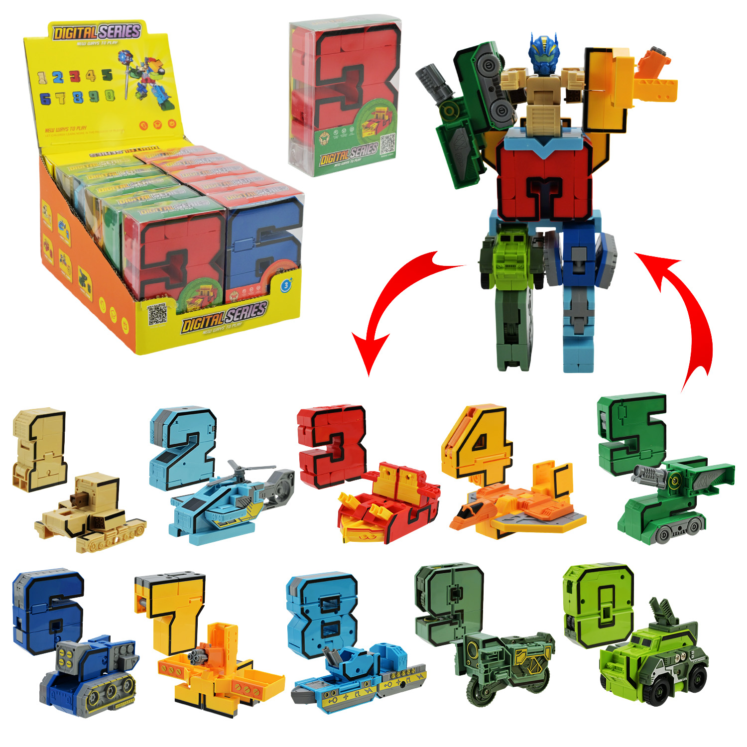 Трансформер арт. 188-46Y (320шт/4)  10шт короб. 7*3*9 см, у дисплей боксі 20*14*10 см