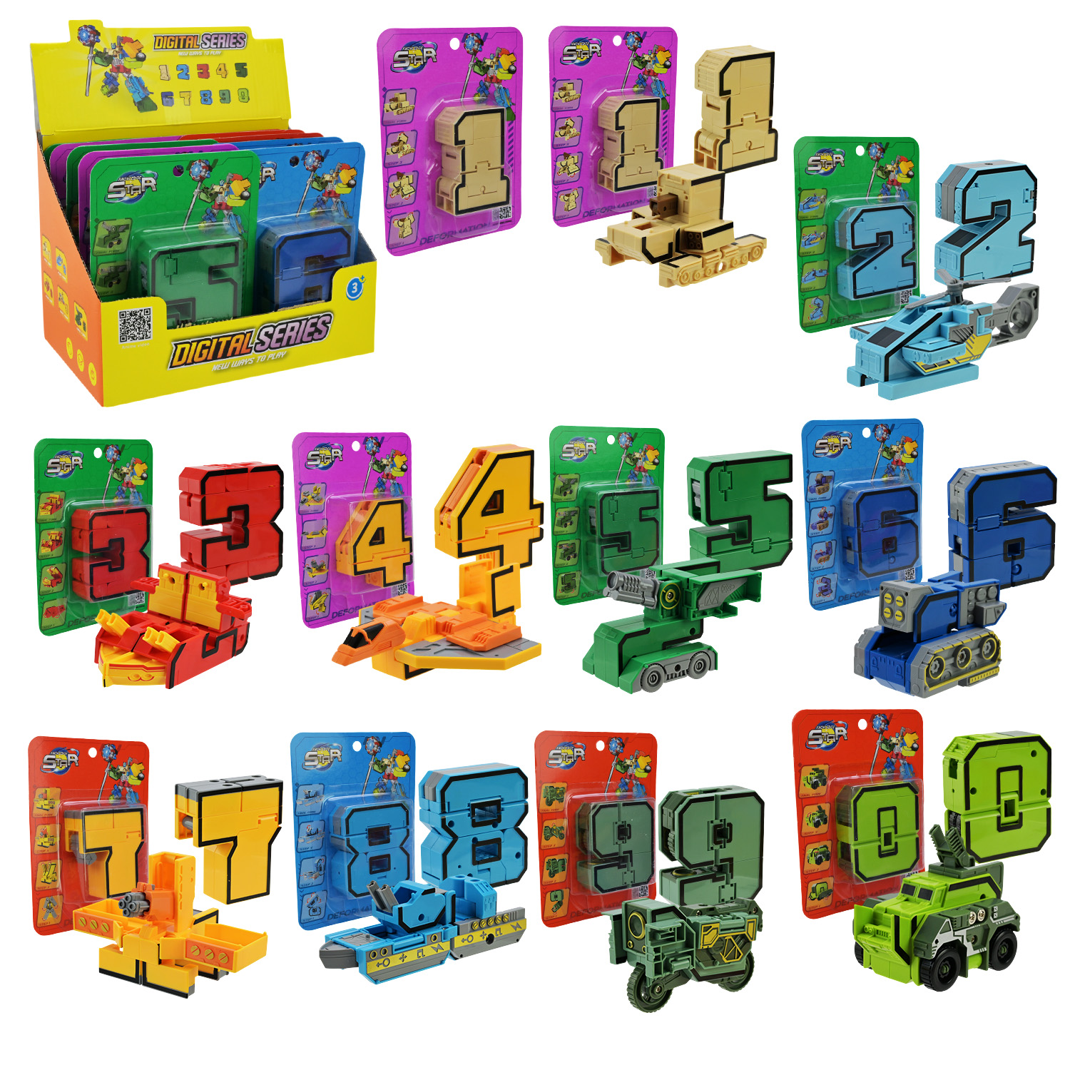 Трансформер арт. 188-47Y (320шт/2)  10шт блістер 12*3*16,5 см, у дисплей боксі 22*14*17 см