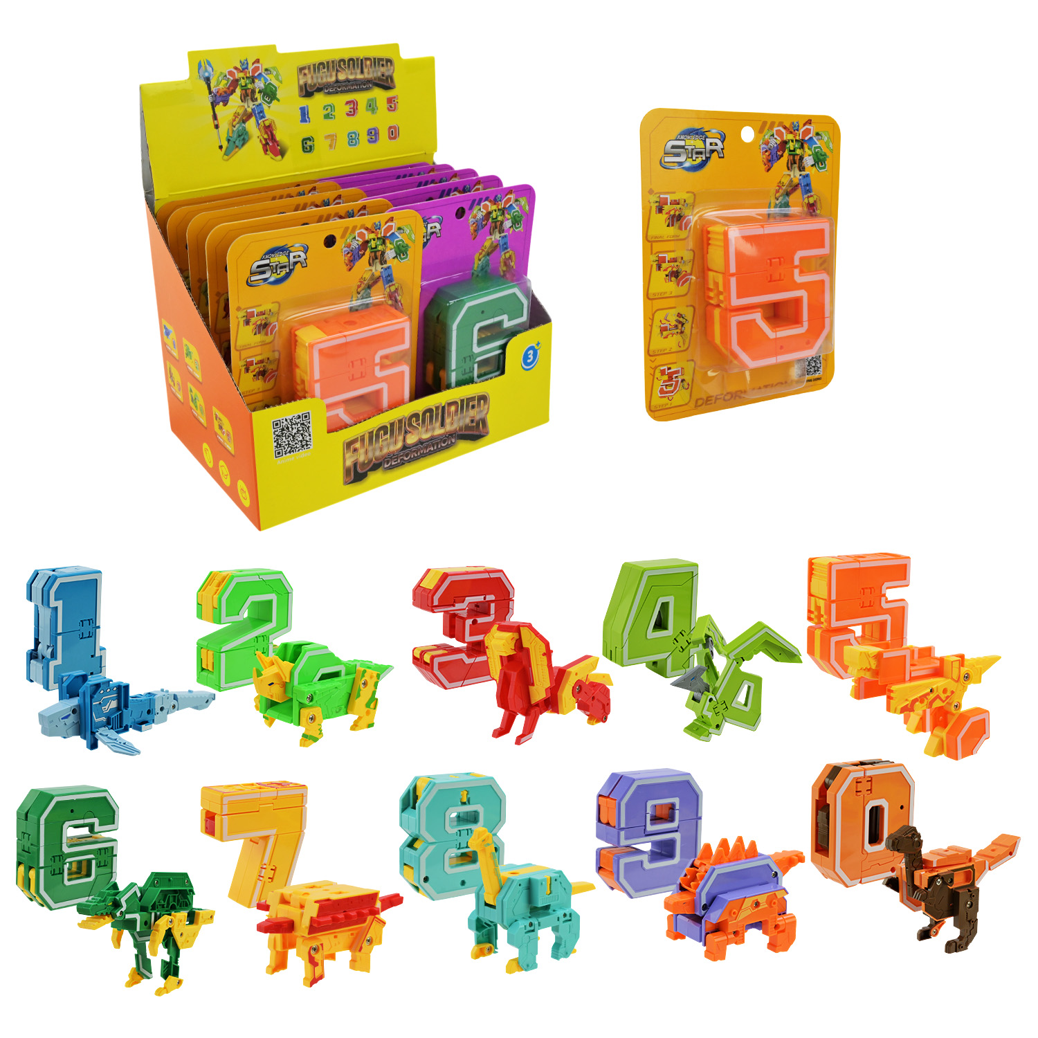 Трансформер арт. 188-200Y (320шт/2)  10шт блістер 12*3*16,5 см, у дисплей боксі 22*14*17 см