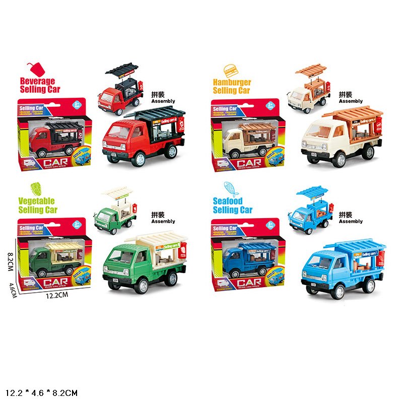 Машина мет арт. 002 (320шт/2) 4 кольори,короб. 12,2*4,6*8,2см