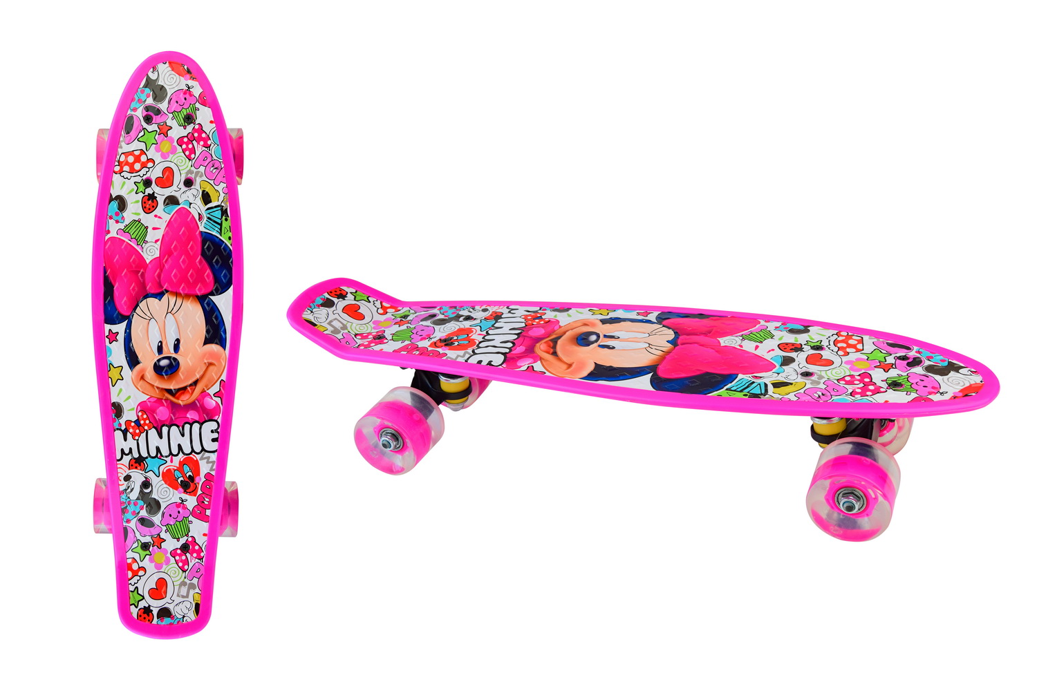 Пенні борд арт. SC195602 (8шт) 54*14 см, колеса PU зі світлом