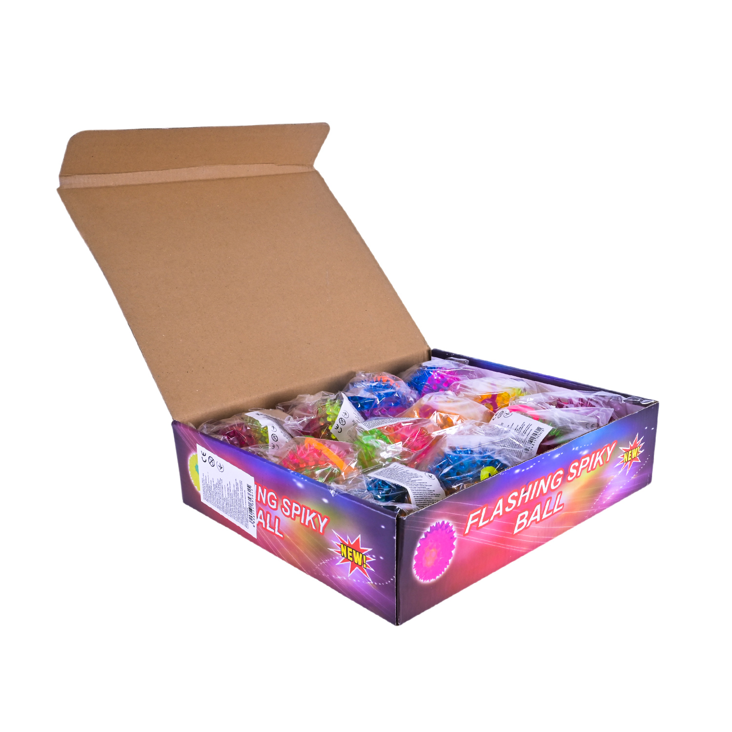 Пострибунчик арт. PR2510 (288шт) 7,5 см світло, кожен у пакеті,12 шт у дісплеї