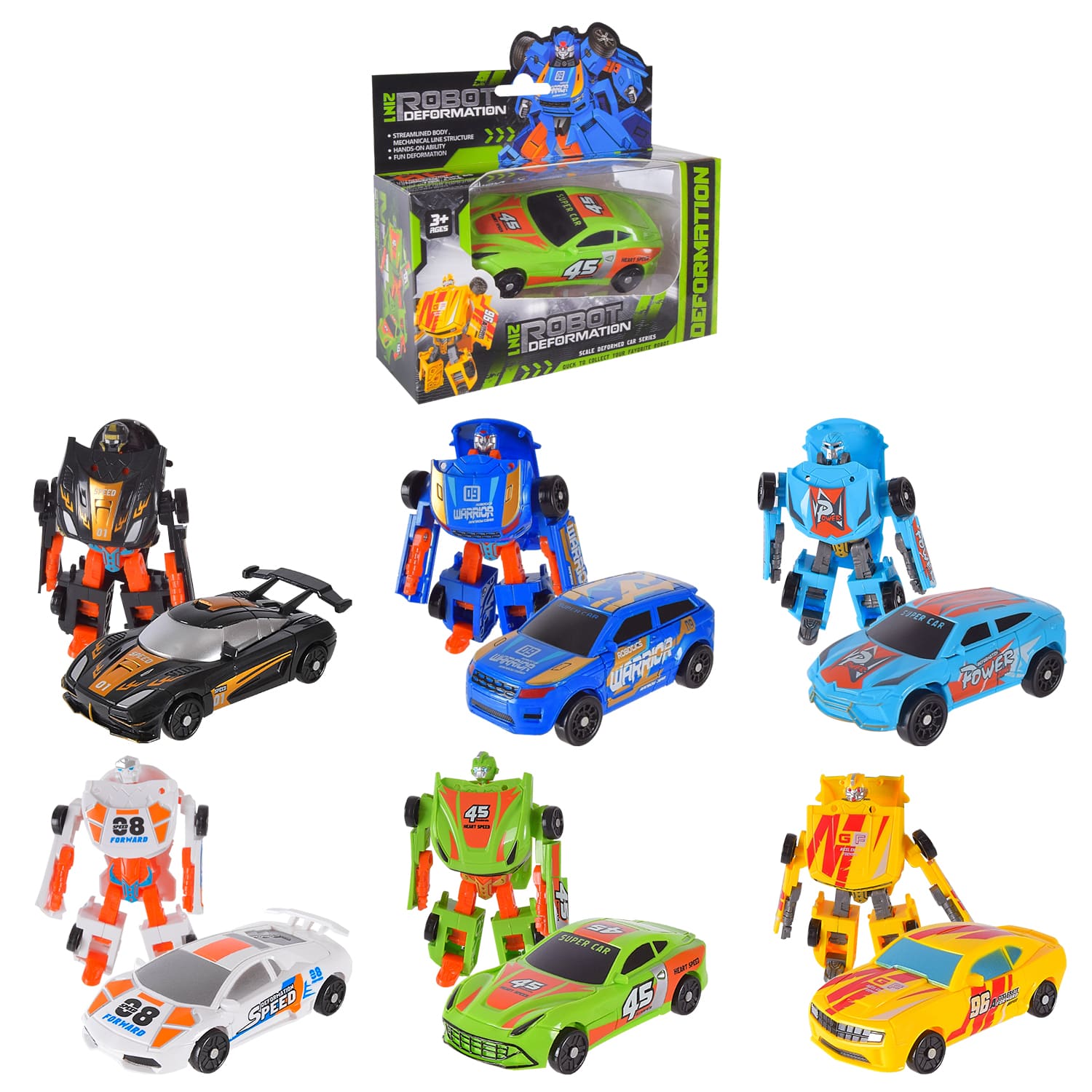 Трансформер арт.168-68 (240шт/2) 6 видів мікс,короб. 15,5*15*6см