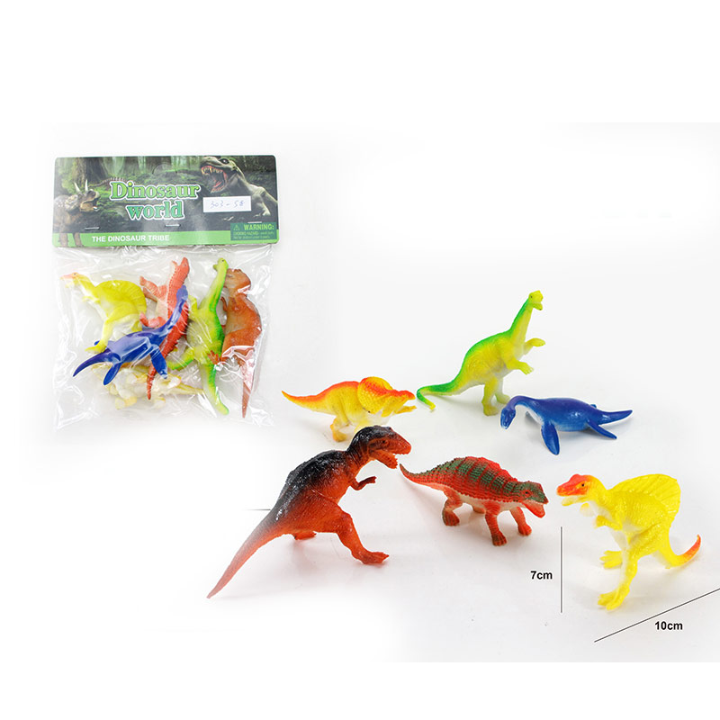 Тварини арт. 303-58 (144шт/2) динозавриі, 6 шт. пакет 18*16,5*4см