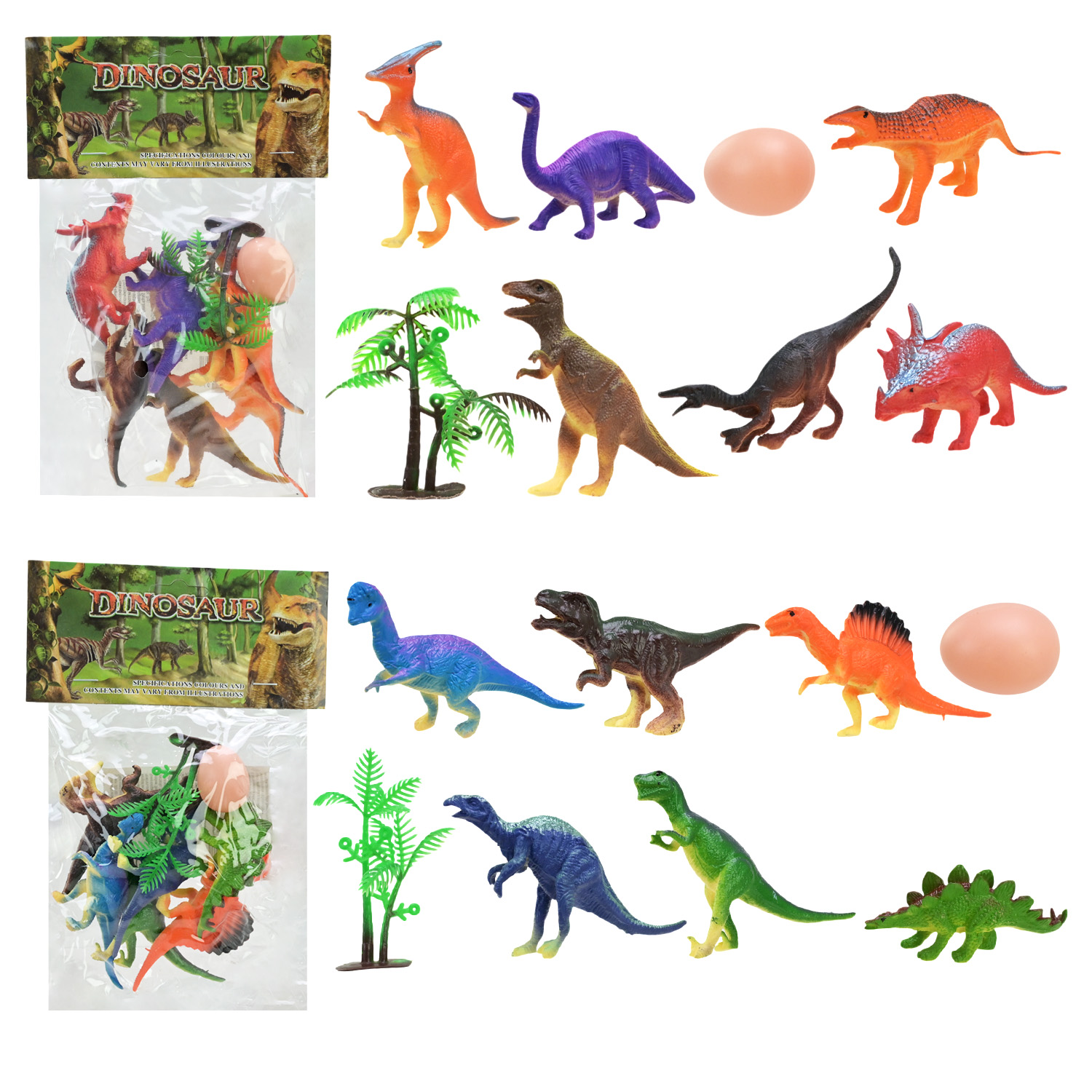 Тварини арт. 303-143 (360шт/2) динозавриі, 2 види мікс, 6 шт. пакет 15*23см