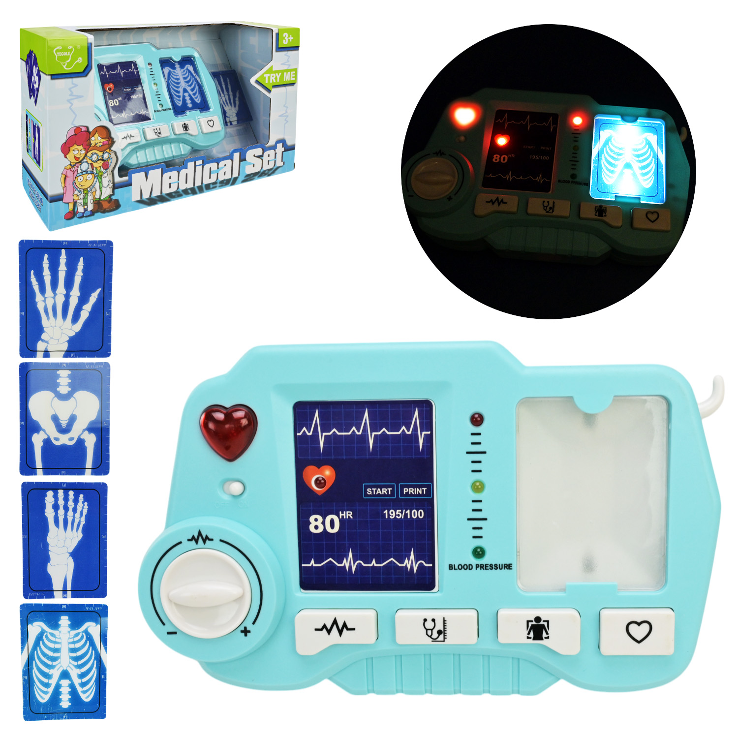 Лікар набір арт. D1511A (24шт/2) батар. рентген апарат, аксес короб.35*14,5*19,5  см