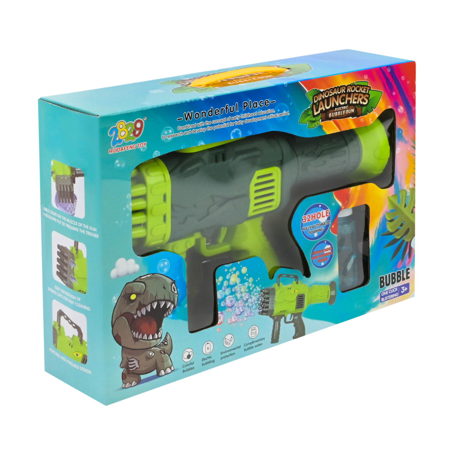 Мильні бульбашки арт. 2022-24A (48шт/2) пістолет батар. 33,5*22,7 см короб.