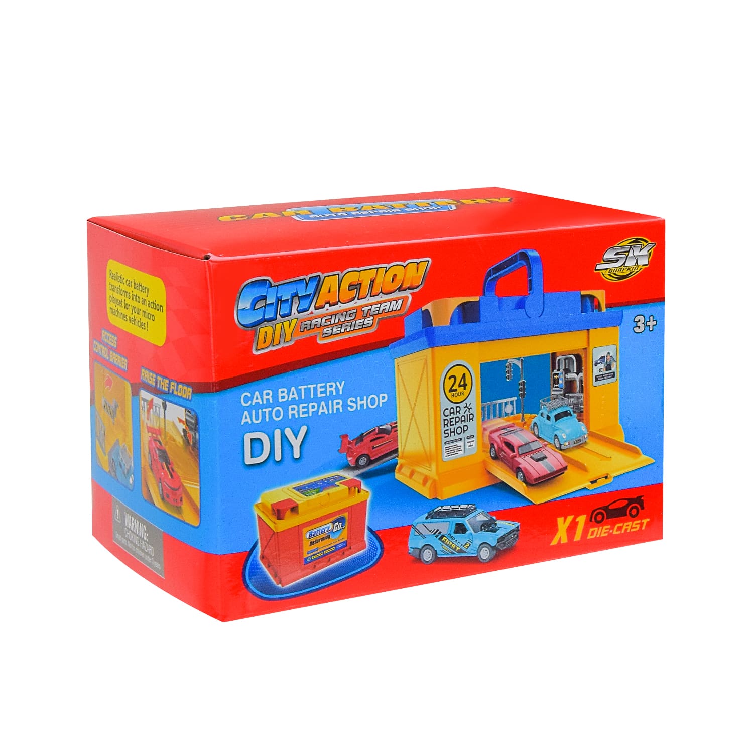 Ігровий набір арт. SK-121G (72шт/2) машинки, короб. 15,5 * 10,5 * 10,2 см