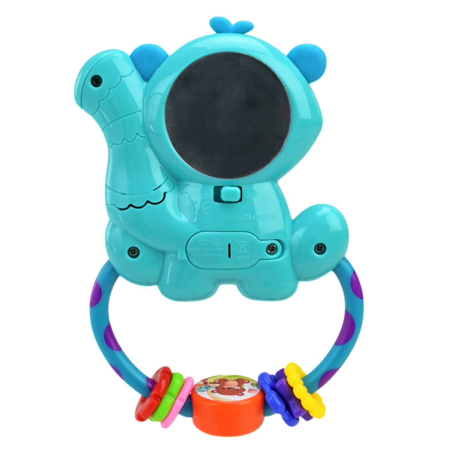 Брязкальце муз.арт. PL-724-74 (48шт) "Сонячний зайчик".батар, в комплекті, на зворотній стороні дзеркало, мелоді, світлові ефекти, р-р 17*12*2,5см, пакет 22*14,5*2,5см