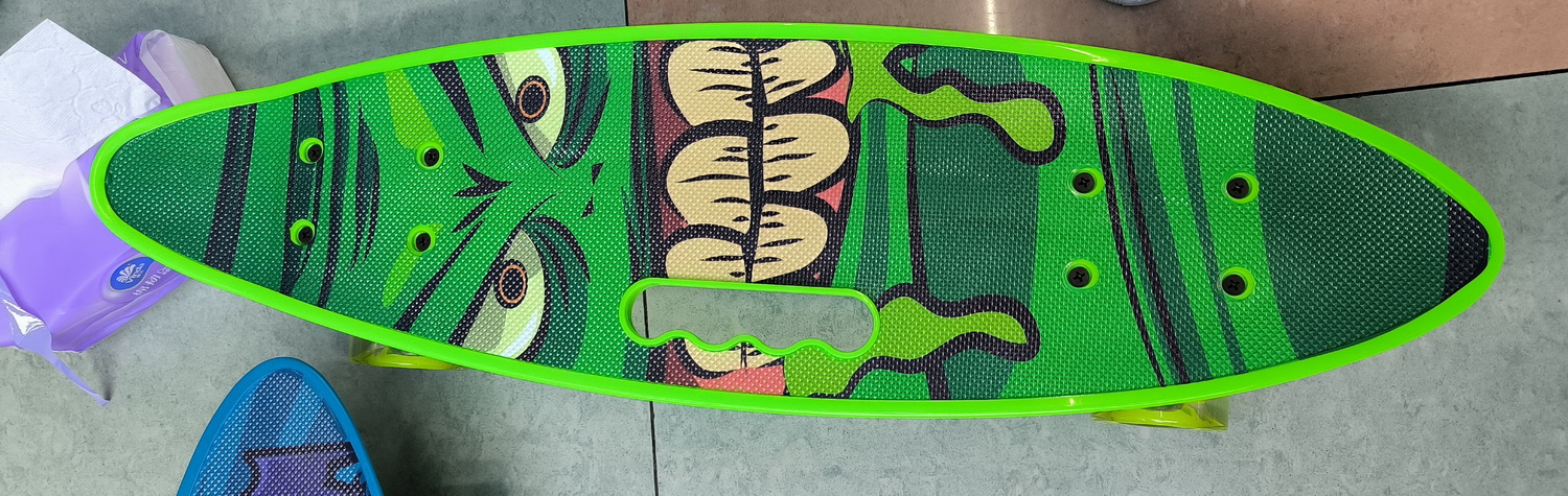 Пенні борд арт. SC25146 (8шт) 56*15 см колеса PU свiтяться,мікс 8 видів, у плівці