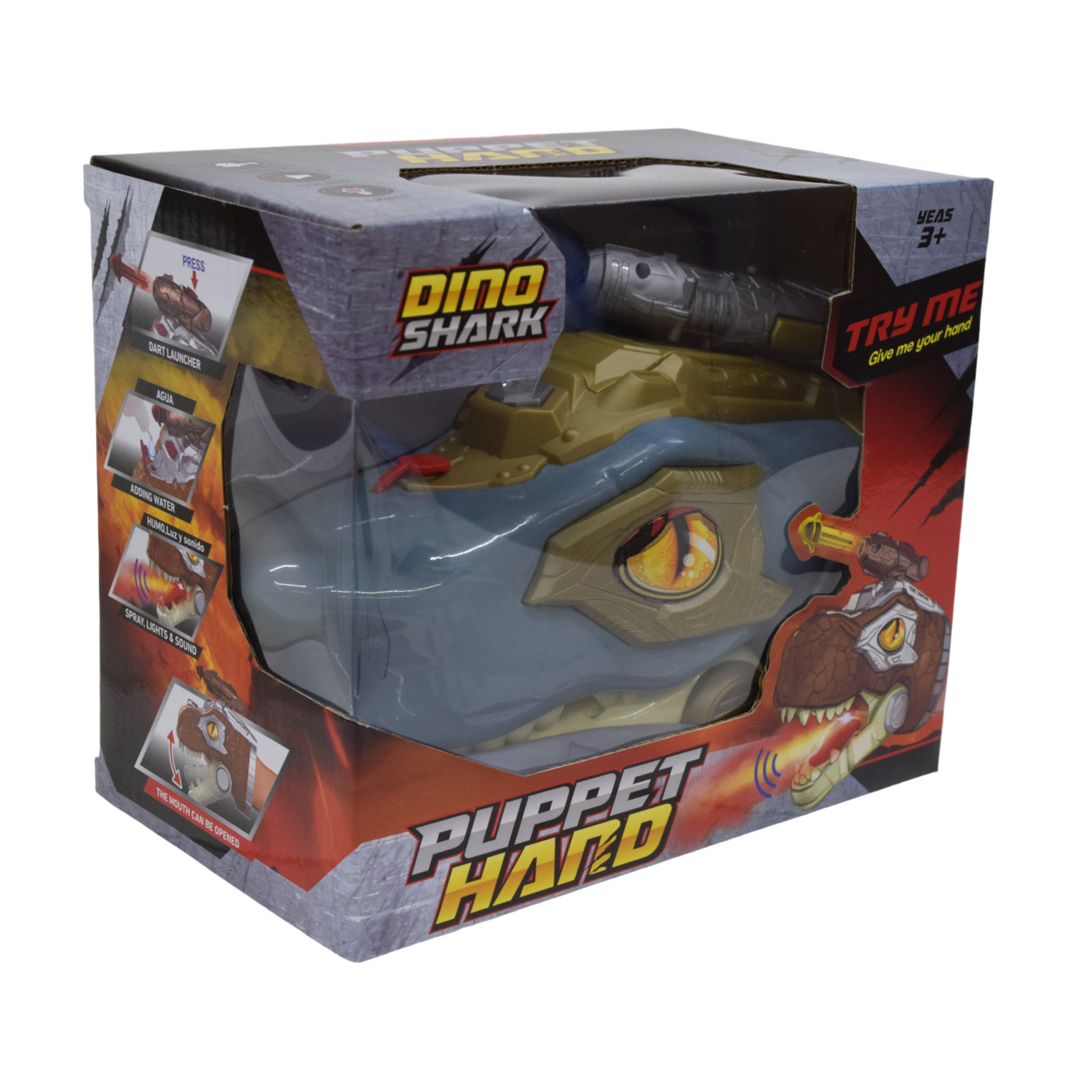 Динозавр арт. 17833 (60шт/2) батар., світло, звук, пускає пар, стріляє,короб. 20,5 * 17,3 * 12,2 см