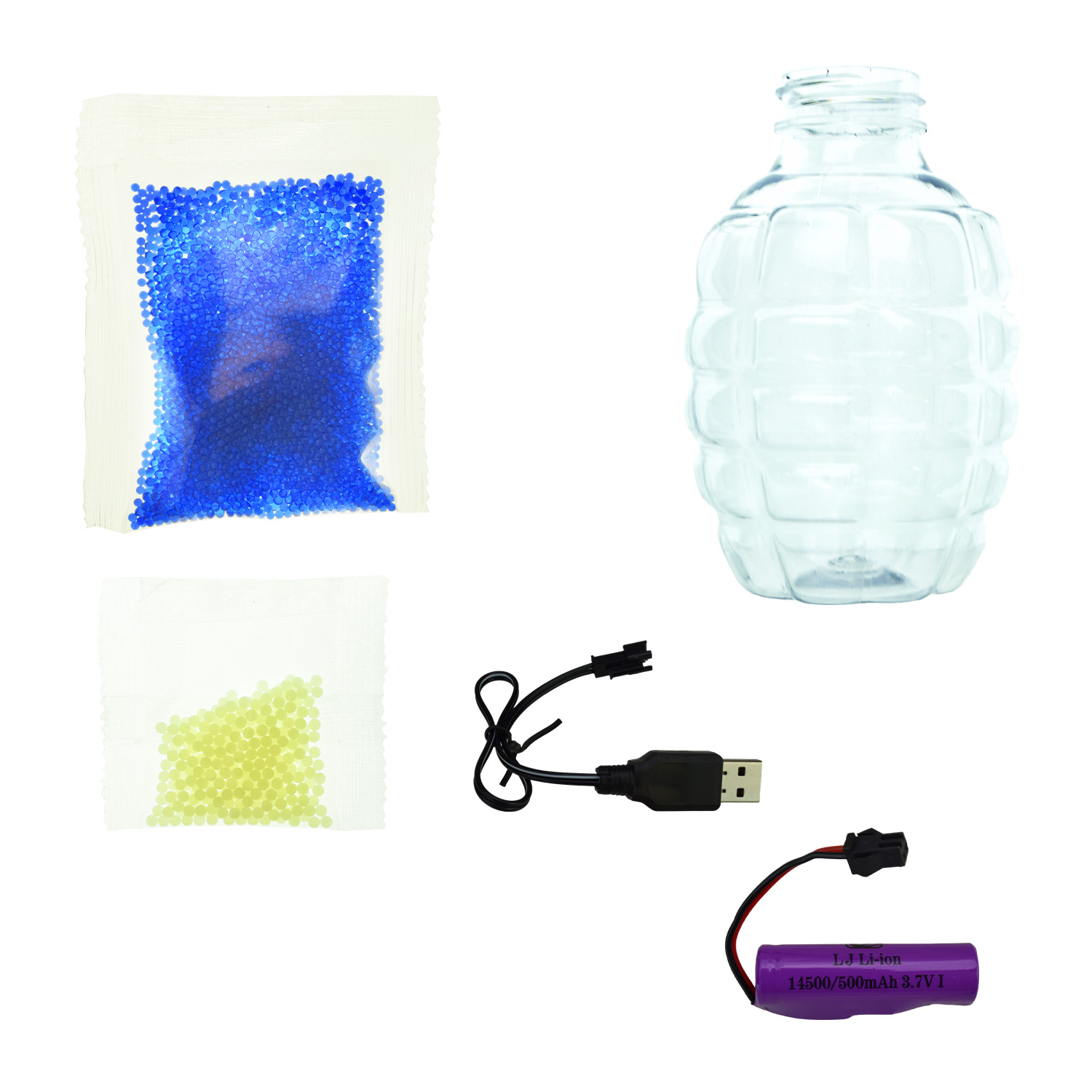 Пістолет арт. 623-1 (36шт) гель.кулі,акумулятор,короб. 35,7*23*7см