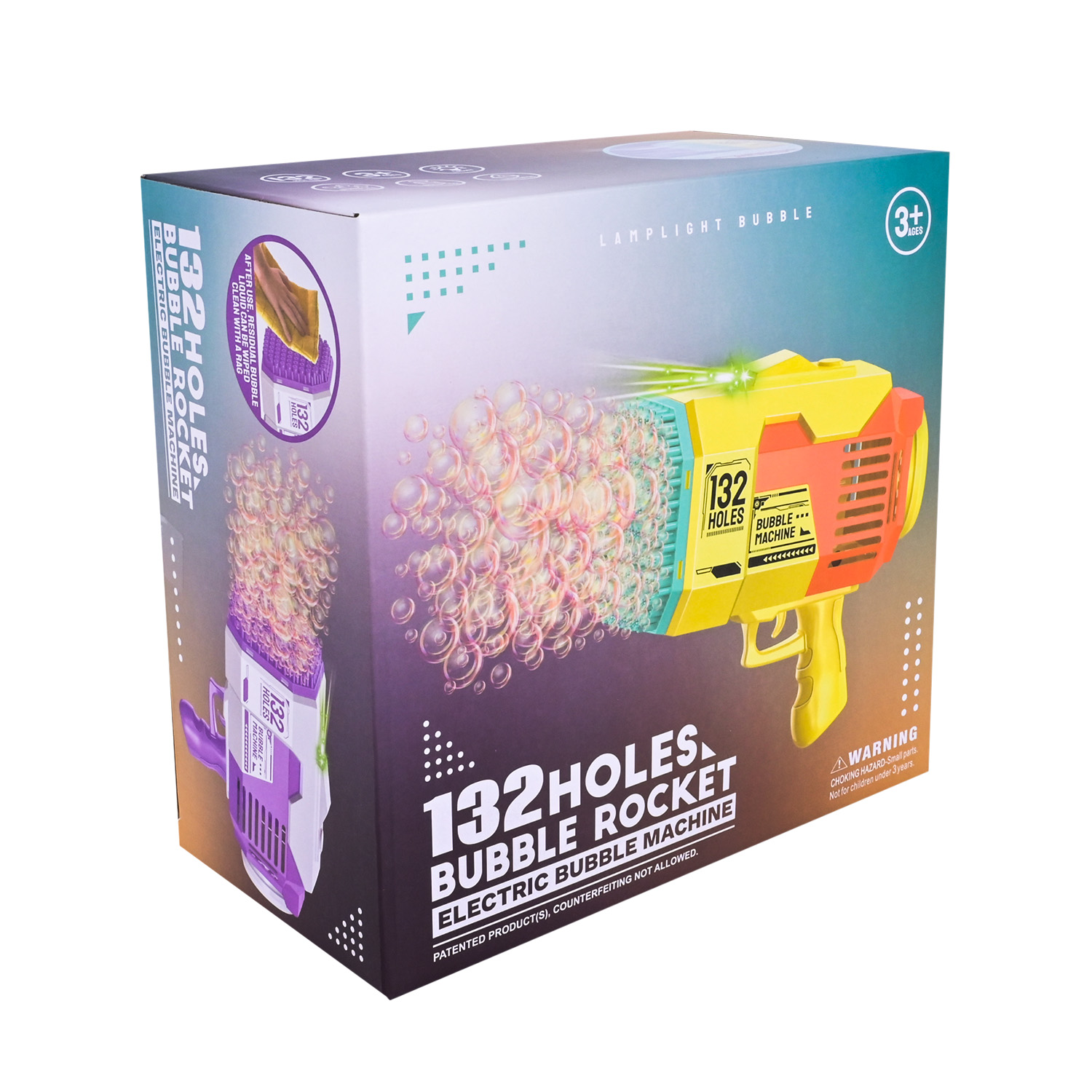 Мильні бульбашки арт. KB1293-1 (24шт) пістолет на акум. батар. короб. 25,5*14*24,8см