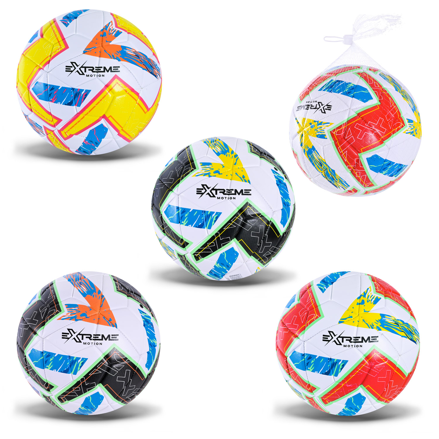 М'яч футбольний арт. FB25673 (60шт)   №5, PU 400 гр, 5 кольорів