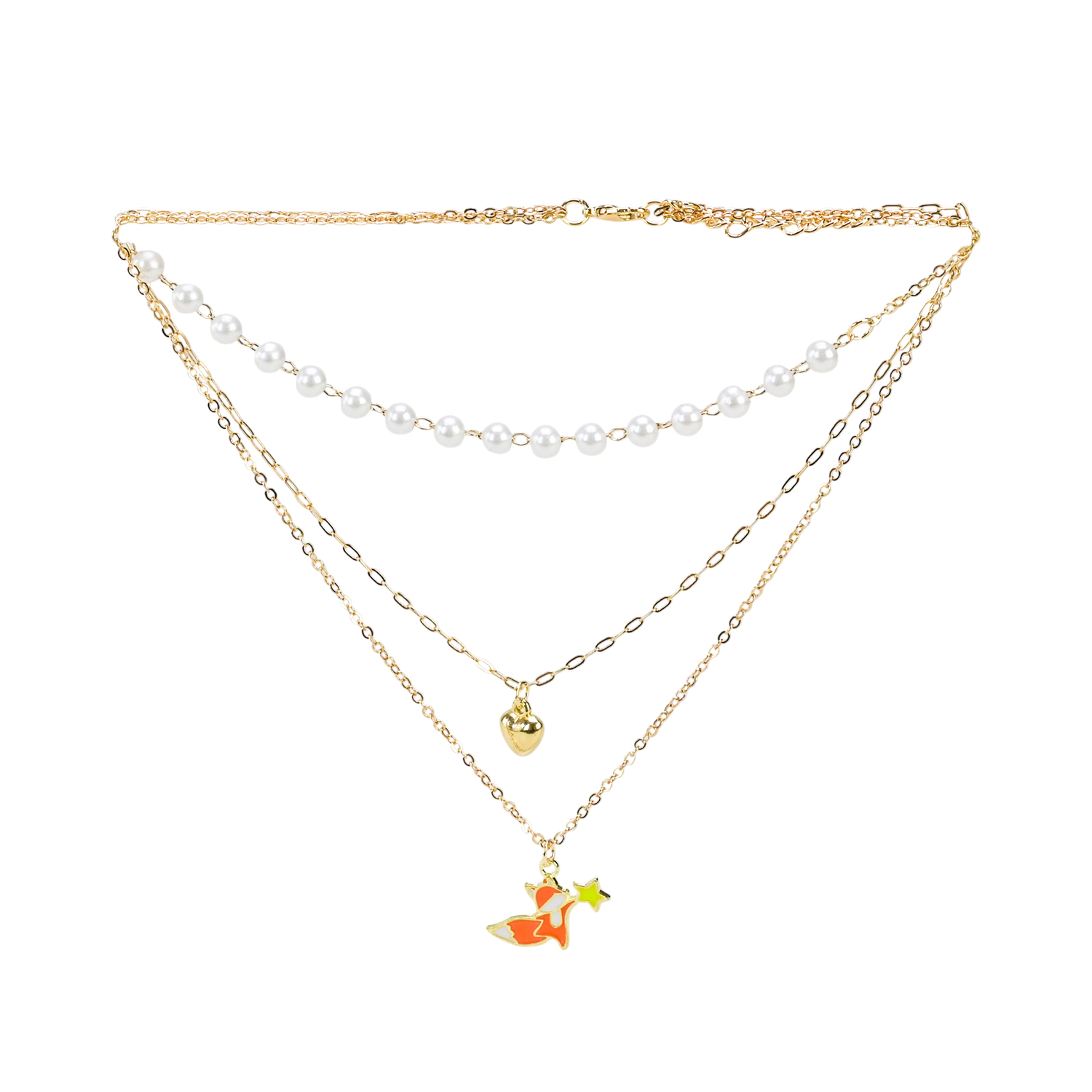 Набір аксесуари для дівчат арт. B4365 (120шт) намисто, мікс видів планш. 14*8см у великому пакеті 29*15 см