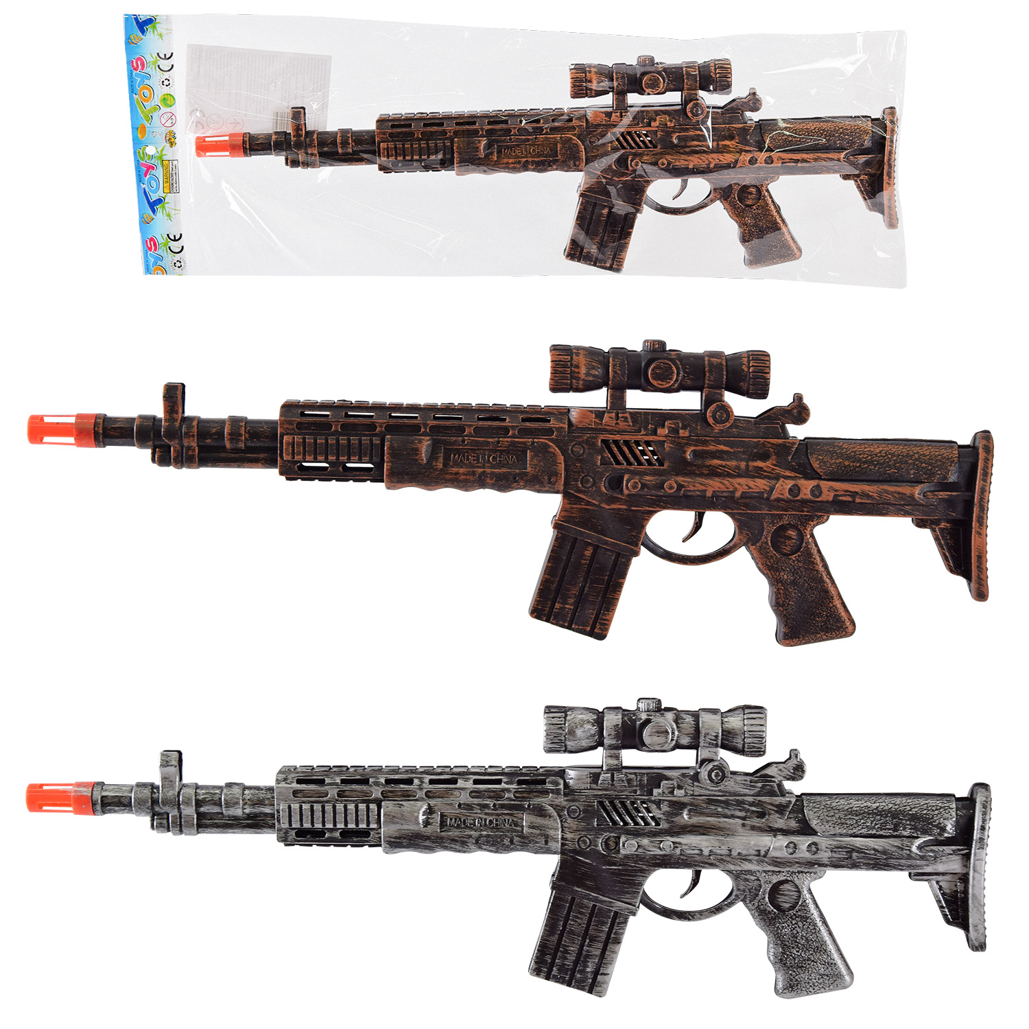 Автомат-трещітка арт. 822-30 (240шт/2)   2 цвета,  пакет 44*14*3,5см