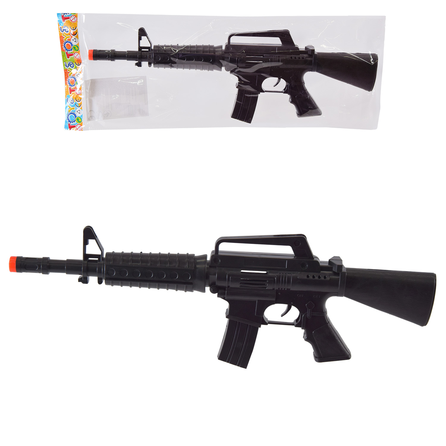 Автомат-трещітка арт. 663-34 (240шт/2) пакет Розмір іграшки: 40,5*13см. Розмір упаковки : 44*15,8см