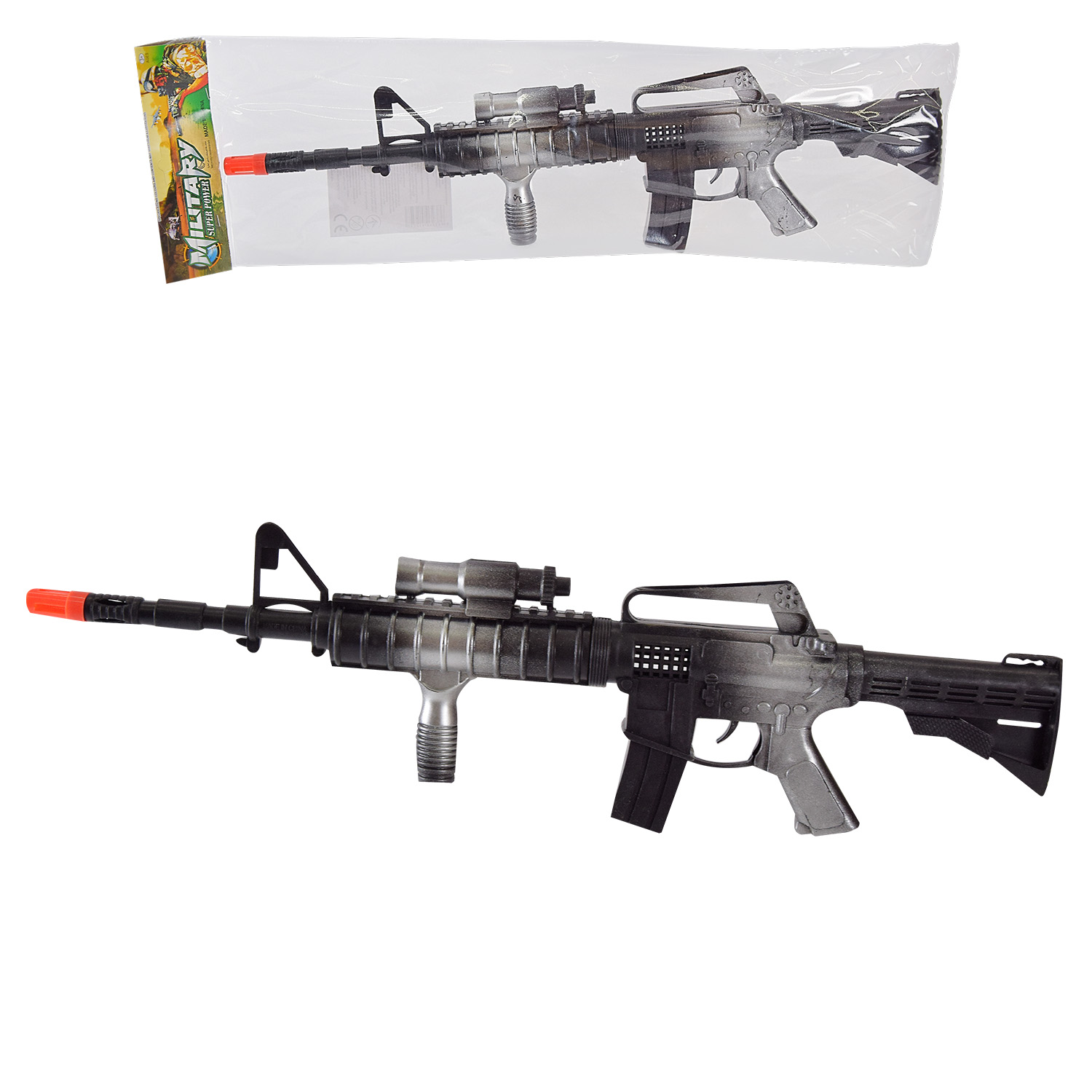 Автомат-трещітка арт. M49-2 (192шт/2)    пакет 51,5*14*4см