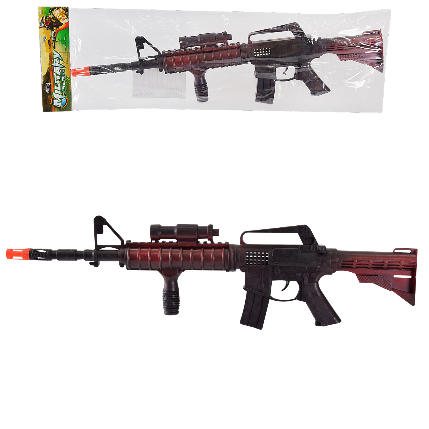 Автомат-трещітка арт. M49-3 (192шт/2)    пакет 51,5*14*4см