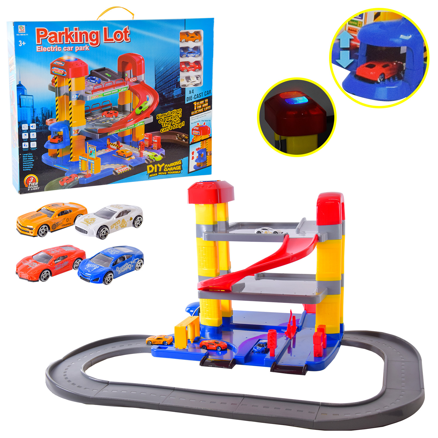 Паркінг арт. 1801A-11 (8шт) (8 одиниць) 3 рівня, короб. 59*47,5*12 см