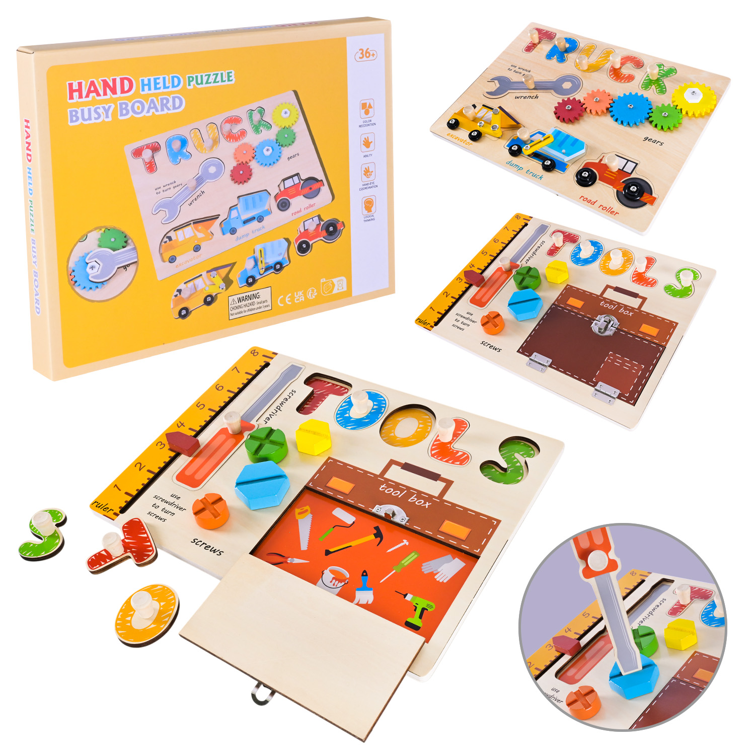 Дерев'яна іграшка арт. C15014 (36шт) у коробці 30*23,3*3см