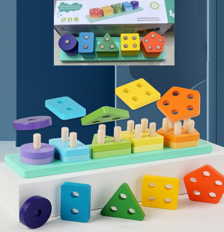 Дерев'яна іграшка арт. C15024 (80шт) у коробці 25x6,6x5см