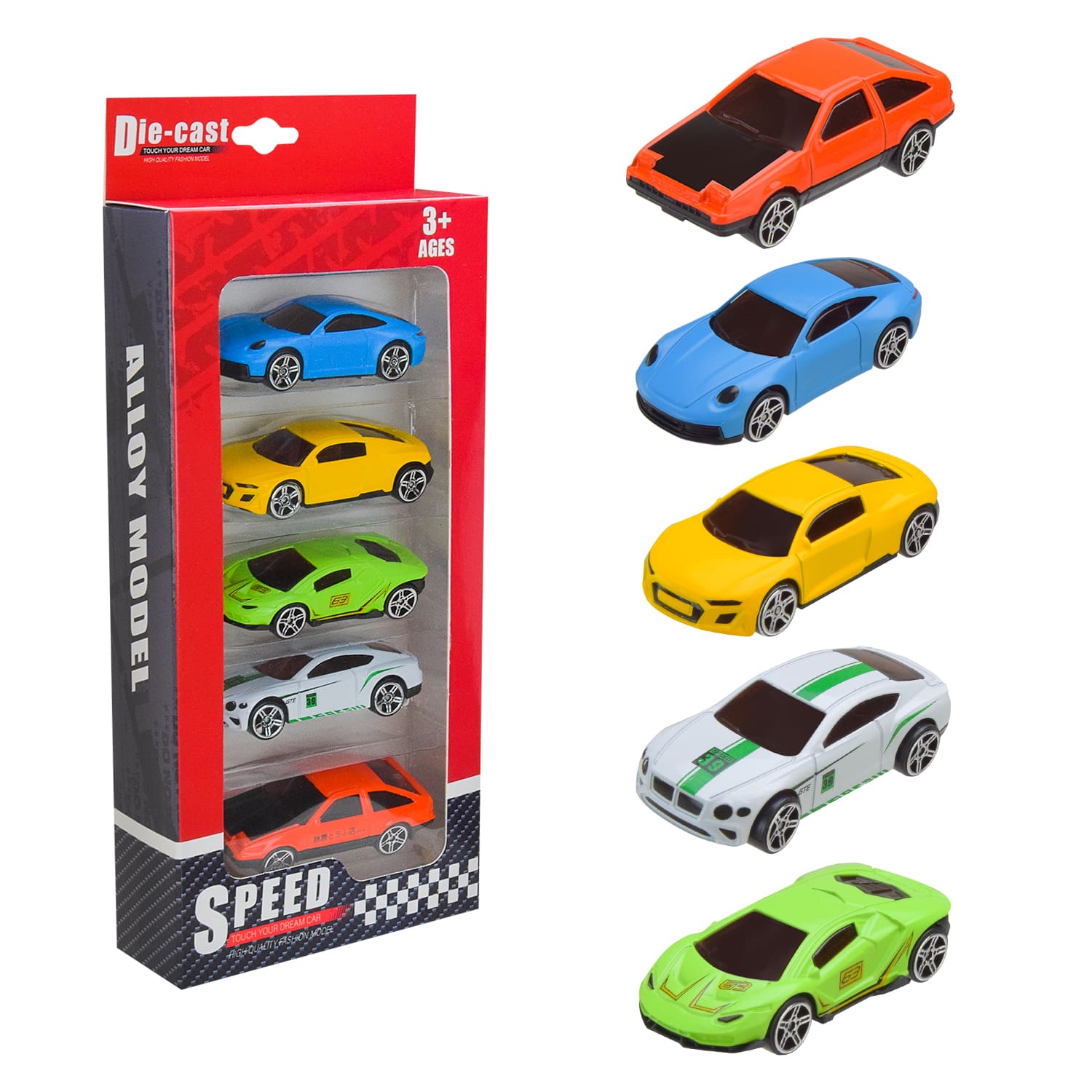 Набор метал.машин арт. YZ8864-05 (240шт/2) в коробке 26*11*4см