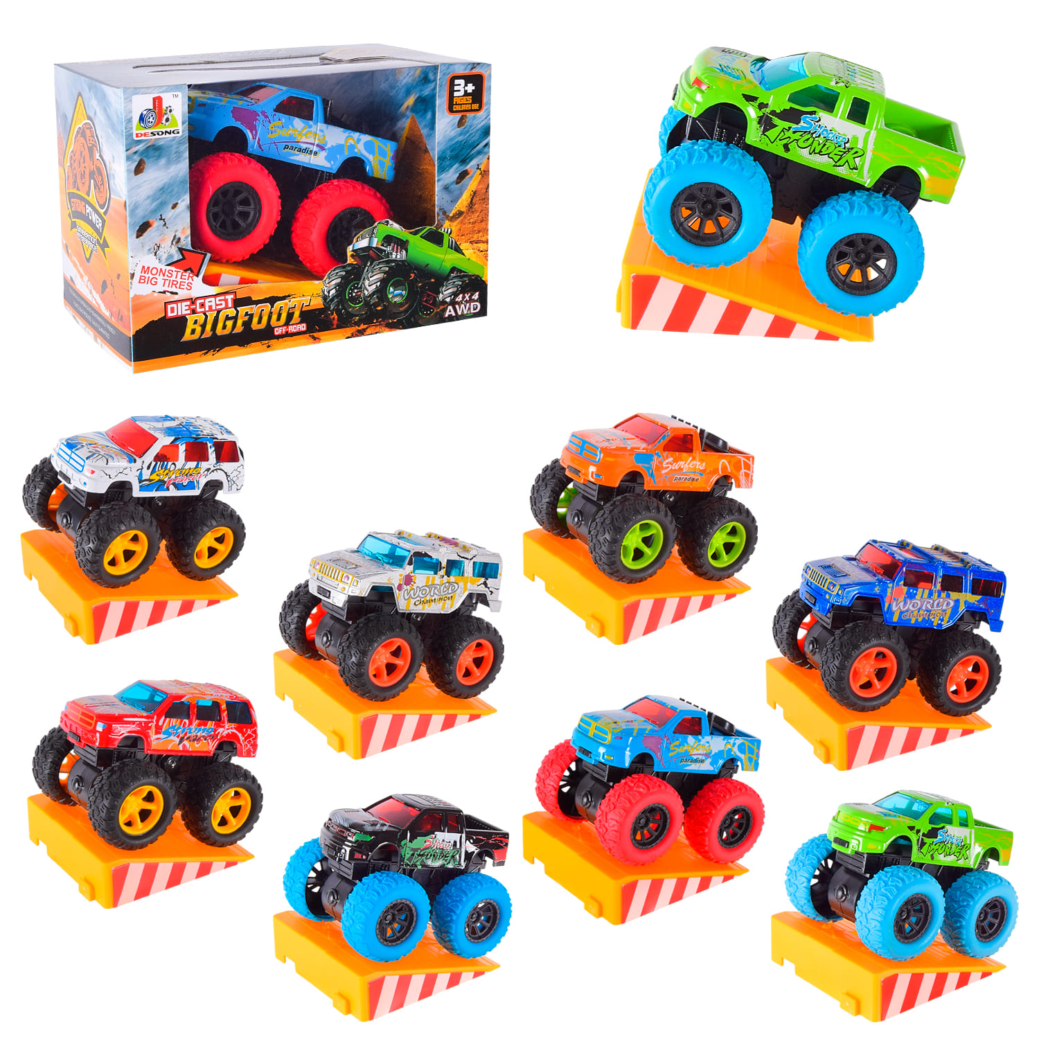 Машины метал арт.DS842 (60шт/2) в коробке 14,5*10*9см