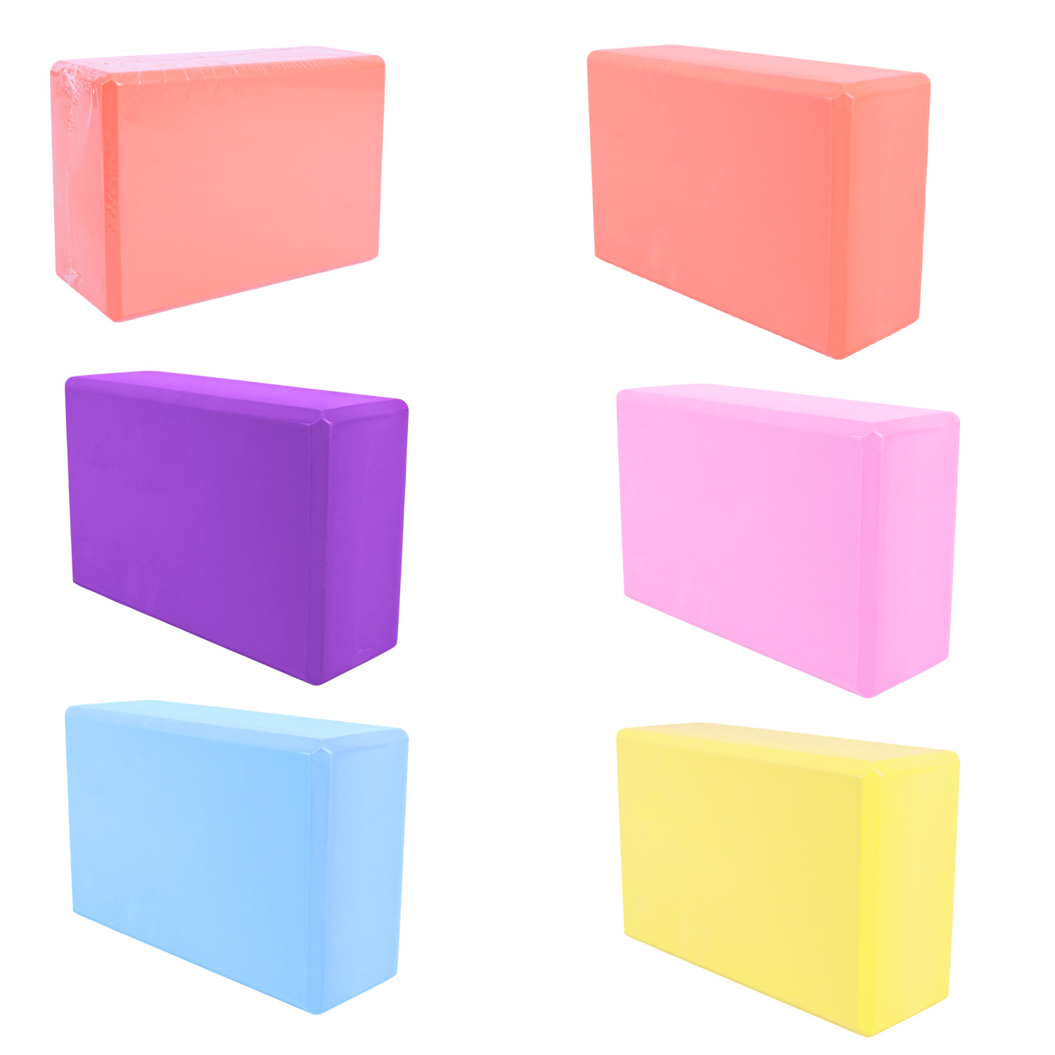 Йога блок  арт. FT0861 (50шт)  120 грам,23*15,5*7 см,6 кольорів