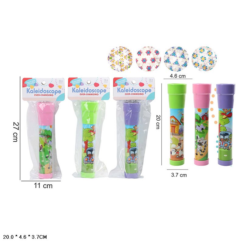 Калейдоскоп арт. 1801B2 (192шт/2) р-р 3,7*20см, 3 види мікс, у пакеті 11*27 см.