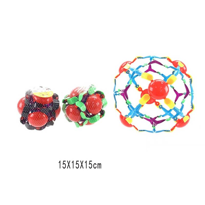 Куля - трансформер арт. 36915 (90шт/2) мікс кольорів, розкривається в повітрі,сітка  см.