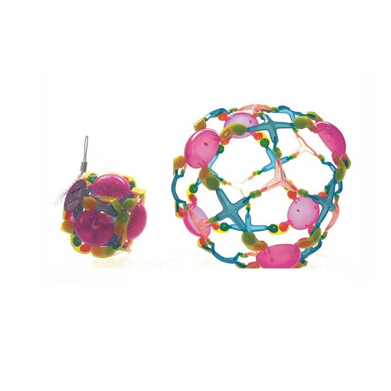 Куля - трансформер арт. 36919 (90шт/2) мікс кольорів, розкривається в повітрі,сітка  см.