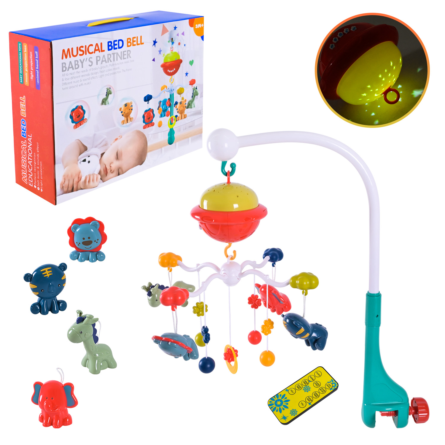 Мобіль муз. арт. N5075A (24шт) на р/к, у короб. 37*36*12см.